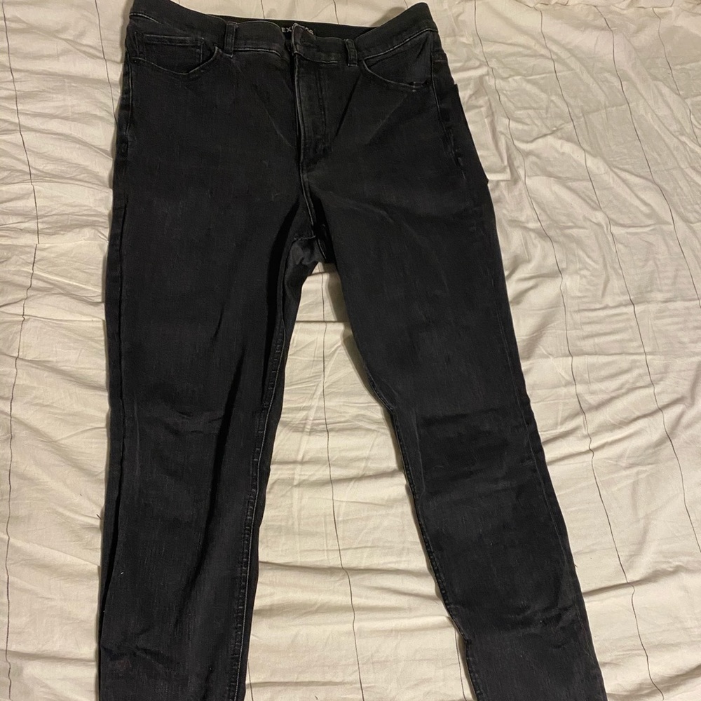 Size 10 Express Black Ankle Jegging High-Rise